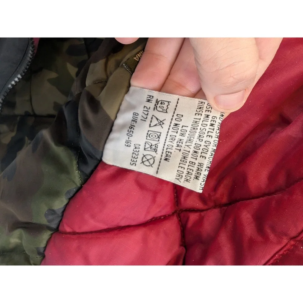 Spiewak Jacket Men Large Black Hooded Camo‎ Lined Gorpcore Utility Tactical Warm